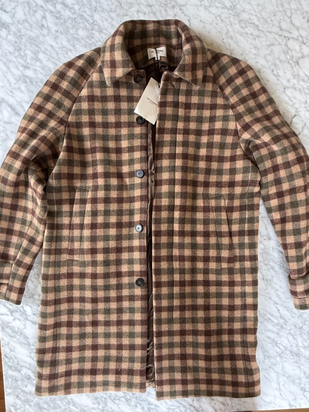 Sezanne Octobre Editions Weldon Coat, Autumn Tiles, 52 EU/42 US.